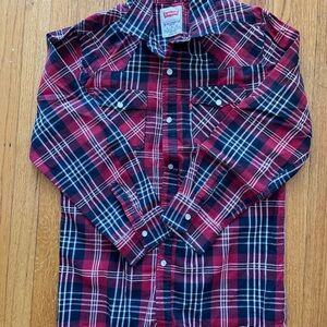 Levi's Classic Red and Blue Checkered Shirt
